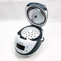 Yum Asia Panda Mini-Reiskocher mit Ninja-Keramikschüssel und Advanced Fuzzy Logic (3,5 Tassen, 0,63 Liter) 4 Reisfunktionen, 4 Multicooker-Funktion, 220–240V (UK Stecker)