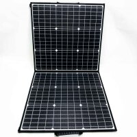 Swarey 100 W solar charger, foldable solar panel, 60 W PD, type C, fast charging, 2 USB outputs, solar bag, 18 V DC output for power station, etc.-for camping, motorhome and hiking