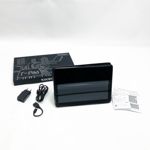Tablet 10 Zoll TOSCiDO 4G LTE,Octa Core 2.0GHz,MTK6762 CPU,Android 10 Tables PC,Dual SIM,WiFi,4GB RAM,64GB und erweiterbare 128GB SD,GPS,Bluetooth,Type-c,6000mAh-Grau