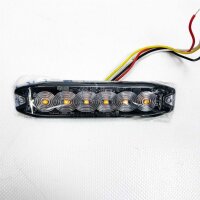 LED Martin R65 BlitzmodUL SF6-Super Flach-12 V 24 V-with ECE R65 approval-suitable as a front flash, dual arm, rear warning system for cars, trucks.