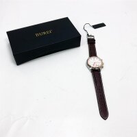 Burei mens watches Elegant chronograph watch for men soft leather bracelet Business Luxury Sport Style