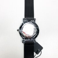 BUREI Herren Uhren Ultra Dünne Schwarze grau Minimalistische Quartz mit Datumsanzeige