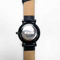 Burei mens watches Ultraduns Starline Minimalist Quartzband Datum display with leather bracelet