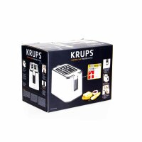 Krups KH442D Control Line Premium Toaster, Edelstahl, 2-Schlitz Toaster