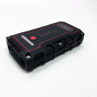 Starting aid TJ25DE Powerbank, 2500a 18000mAh 12V car start-up help, IP68 Booster QC 3 charging connection, with intelligent cable for petrol up to 9l, diesel 8l, type C-in/output starter battery