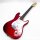Donner E-Gitarre Set 39 Zoll mit Verstärker, Tasche, Capo, Gurt, Saiten, Tuner, Kabel und Plektren (Rot)