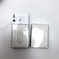 SLOWPLAY Nash Pokerset, mit 500 Nummerierte Poker Chips | Profi pokerchips aus Ton 14g | inkl. großer pokerkoffer hochwertigen, Plastik Pokerkarten, Dealer Button