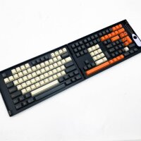 Akko Carbon Tastatur Tastenkappen 229 Tasten Cherry Profile PBT Double-Shot Full Keycap Set für Mechanische Tastaturen mit Sammelbox