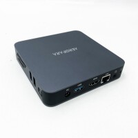 Mini PC, Aerofara Aero 2 Windows 10 Mini Computer 8GB LPDDR4 / 256GB SSD, Celeron J4125 Quad-Core CPU (4C/4T, 4MB Cache, up to 2.7GHz), HDMI+VGA Dual Display, Dual WiFi, 3*USB 3.0