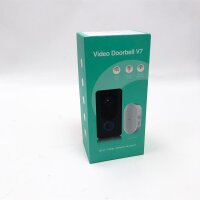 Video doorbell wireless 1080p, doorbell with a camera with PIR movement detection, doorbell camera with cloud service, IP66 waterproof, clear night vision, 166 ° wide angle