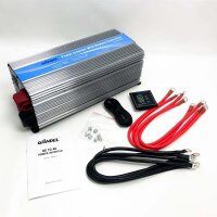5000W modified wave inverter 12V on 230V voltage converter Power inverter converter with LCD screen 3 EU sockets Dual USB connections & remote control for residential homes truck Auto Giandel