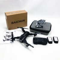BC10 Professionelle 1080P Kameradrohne, faltbare RC Quadcopter Drohne, geeignet für Anfänger und Kinder ab 8 Jahren, mit 2 Batterien Flugzeit 32 Minuten