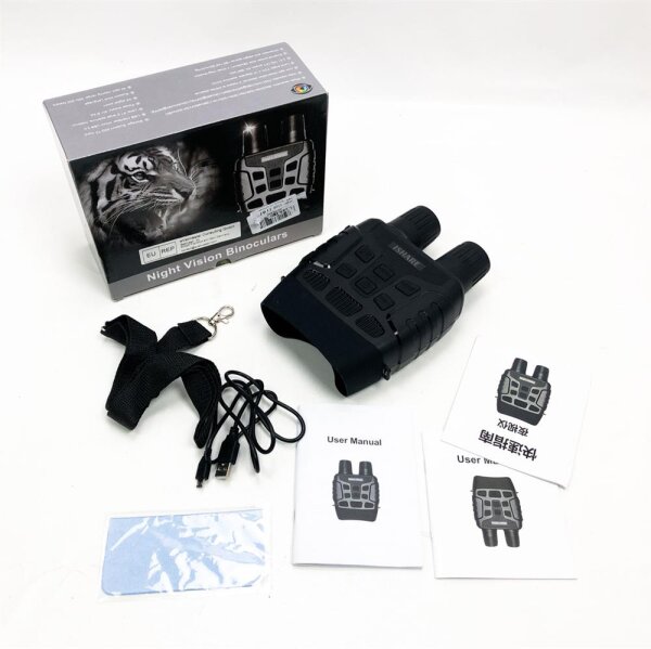 Night vision device Jagdagitato Digital Infrared Night vision binoculars 300m range wild camera Binocular with 960p HD night vision glasses 7-stage RF 4x digital zoom digital 23 inch LCD display