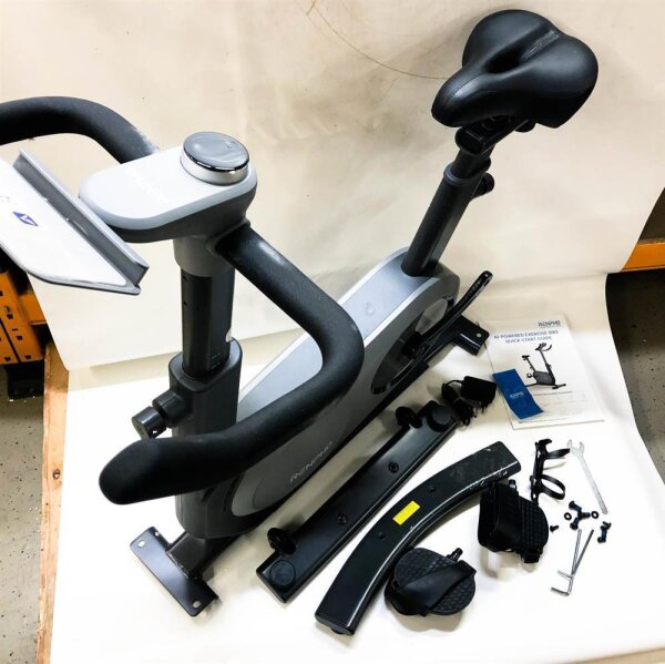 RENPHO KI Smart Heimtrainer Ergometer Indoor-Fahrrad mit Automatischem Widerstand Stationäres Fahrrad mit FTP Power Training Szenisches Fahren Heimtraining Bluetooth Kompatibel mit Zwift Peloton