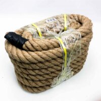 Aoneky natural jute rope - 14/16/22/25/30/50 mm, 15/30 m, thick rotated hemp rope for do -it -yourselfers, decorative rope for home, house, garden, sport, brown (15 m × 50 mm )))