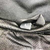 VFLUO- Schwarze Motorradjacke Mann/Frau 100% Kevlar verstärkt, zugel. Schutzkleidung, 3M™ reflektierend - Angenehm leicht - 360° Gute Sichtbarkeit - SAS-TEC™ verstellbar, ultraweich & Stoßschutz