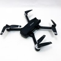 Drone with camera for children or beginners, foldable toy drones for children, altitude hold, trajectory flight, approx. 30 minutes flight time with 2 batteries (black)