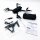 Drone with camera for children or beginners, foldable toy drones for children, altitude hold, trajectory flight, approx. 30 minutes flight time with 2 batteries (black)