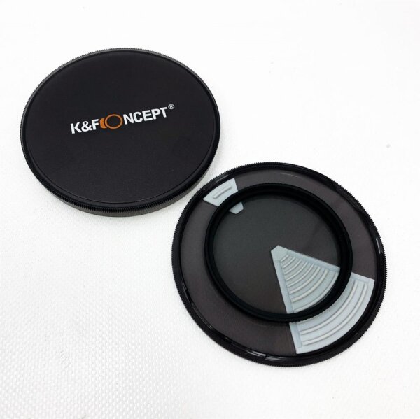 K&F Concept Nano-X Black-Mist 1/8 Filter 67mm Black Promist 1/8 filter made of optical glass with 28x nano coating, Black Diffusion Filter 1/8 for video recordings/portrait photography