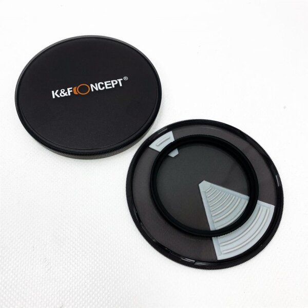 K & F Concept Nano-X Black-Mist 1/8 Filter 67mm Black Promist 1/8 Filter made of optical glass with 28-fold nano coating, Black Diffusion Filter 1/8 for video recordings/portrait photography