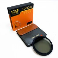 K&F Concept Nano-X 72mm ND Filter Variabler gray filter ND2-400 (1-9 stop) Vario ND filter with filter bag