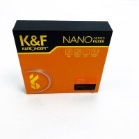 K&F Concept Nano-X 72mm ND Filter Variabler Graufilter ND2-400 (1-9 Stop) Vario ND Filter mit Filtertasche