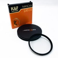 K&F Concept Nano-X Black-Mist 1/8 Filter 77mm Black Promist 1/8 Filter aus Optisches Glas mit 28-facher Nano-Beschichtung, Black Diffusion Filter 1/8 für Videoaufnahmen/Portraitfotografie