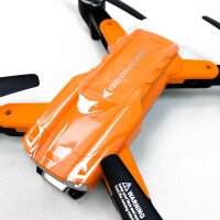 BC10 Professionelle 1080P Kamera-Drohne, 2.4GHz faltbare RC Quadcopter Drohnen für Anfänger, 32 Minuten Flugzeit mit 2 Batterien für Erwachsene (ORANGE)