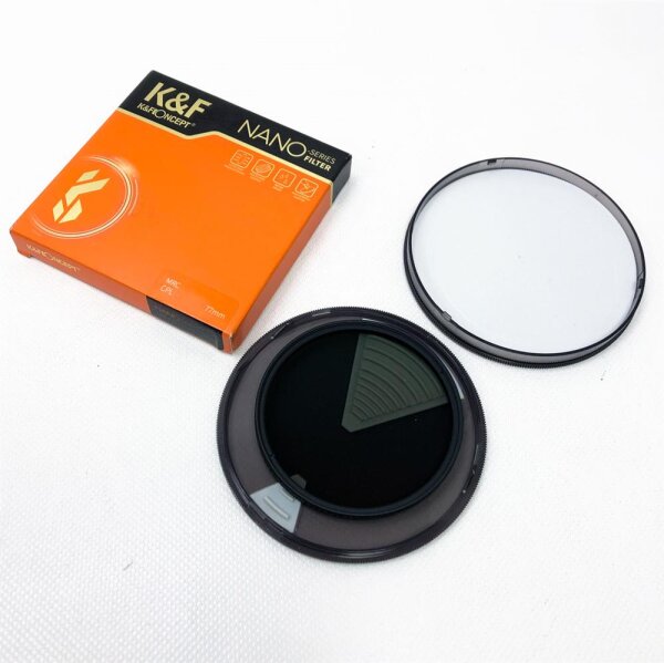 K&F Concept Nano X-Serie Polfilter 77mm CPL Filter Polarisationsfilter MRC mit 28x vergütet