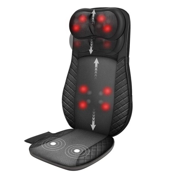 Comfier Shiatsu Massageauflage mit Wärmefunktion, Vibrationsmassage für Nacken- und Rücken,Vatertagsgeschenk