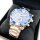 Muyiera mens watches quartz chronograph-business wristwatches stainless steel sapphire glass dial Multifunctional ads Leuchtziger 3Atm waterproof blue