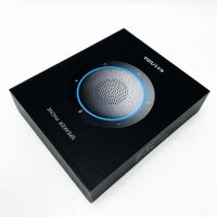 Bluetooth hands-free system, conference speaker with microphone for noise reduction, USB / dongle / bluetooth connection, compatible with online meeting apps for the home office
