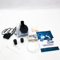 Monocular microscope for children, 40x-20000x magnification, dual LED lighting adult microscopes with science kits, telephone adapter, carrying bag, AC adapter, 15 slides for laboratory class study