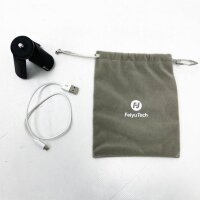 FeiyuTech [Offiziell] VlogPocket Smartphone Gimbal mit Mini-Stativ, 3-Achsen Handy Stabilisator für Samsung S21 iPhone 13/12 und Android P40, YouTube & TikTok - Schwarz