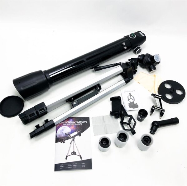 Astronomical telescope for adults, 70/700 mm Professional astronomical telescope for children, beginners - 3 rotating eyepiece - telescope with tripod, telephone adapter, carrying bag