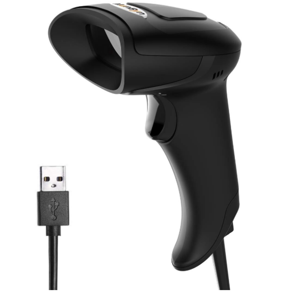 Barcode scanner MUNBYN 2D QR USB barcode reader hand scanner barcode scanner play & plug handheld reader wired for Linux Mac and Windows PC