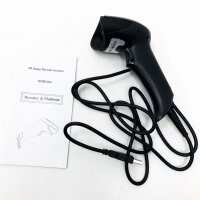 Barcodescanner Munbyn 2D QR USB Barcodeleser Handscanner Barcode Scanner Play & Plug Handheld Reading device wired for Linux Mac and Windows PC