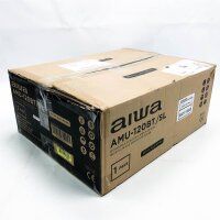 AIWA AMU-12BBT/SL: amplifier, AV receiver, with Bluetooth 5.0, 120 W, USB connection, SD card reader, color: silver