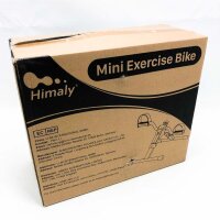 Himaly mini home trainer, mini bike home trainer, arm coach and leg trainer, pedal trainer for muscle building, endurance training, fitness bike with adjustable resistance silver