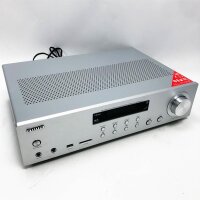 Aiwa AMU-120BT/SL: Verstärker, AV-Receiver, mit Bluetooth 5.0, 120 W, USB-Anschluss, SD-Kartenleser, Farbe: Silber