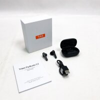 Bluetooth Kopfhörer, Tribit Neueste Bluetooth 5.2 mit 4 Mic CVC8.0 aptX HiFi Earbuds für Anrufe im Geräuschen, 32 Std. USB-C-Schnellladeetui Touch Sensoren Semi In Ear Kopfhörer Kabellos, FlyBuds C2