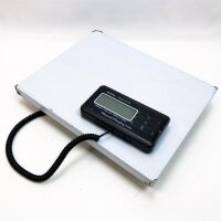 Digital package scales, 300 kg post-platform scale shipping scale stainless steel platform with large LCD display for post, packaging, shipping, manufacturing or industrial requirements