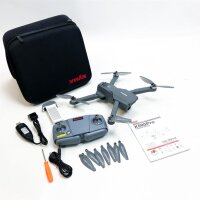 SYMA GPS Drohne X 500 Pro mit Kamera 4K HD Brushless Motor RC Quadrocopter 5G Wifi FPV Übertragung APP Handy gesteuert Follow Me mit 2 Akkus 50 Minuten Lange Flugzeit Headless Modus