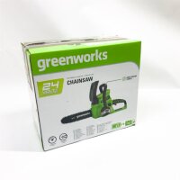 Greenworks Tools 24V 25cm Kettensäge mit 2Ah Akku und Ladegerät (Kettengeschwindigkeit 4m/s, Kettenlänge 25cm, 2Ah Akku und Ladegerät)