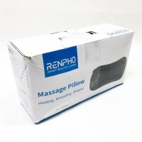 RENPHO Massagekissen, Shiatsu Massagegerät mit Wärmefunktion 3 Geschwindigkeiten für Nacken Schulter Rücken, Rückenmassagegerät mit rotierenden Massageköpfen für Auto Büro Zuhause