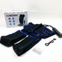 Beine Massagegerät Fußmassagegerät Elektrisch mit 6 Modi 3 Intensität Kompressionsmassage,USB-Aufladung Kabellos mit Heizfunktion für Füße, Waden, Oberschenkel