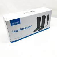 Renpho leg massage device, with air compression for blood circulation and pain relief, adjustable leg winding and hand control, 5 modes, 4 intensities, 3 timers, ideal for mom vater gifts