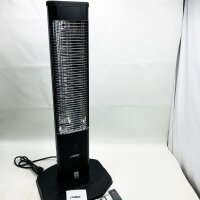 Phönix PCH-2000S infrared carbon heater with remote control | IP44 Waterproof | Radiant heater patio heater | For indoor & outdoor | 2000 watts | Cover & thermostat & 3 levels & timer