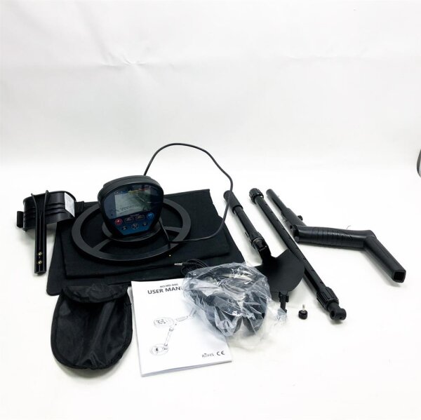 HOOMYA Lightweight metal detector set for adults and children, metal detector professional with memory function & pinpointer, gold detector with waterproof search coil all-metal/DISC/NOTCH mode-MD840