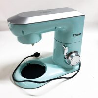 Camic multiplication 1800W 9L kitchen machine made of metal 6 speeds with kneading hooks stir whisk stainless steel bowl lid (blue)